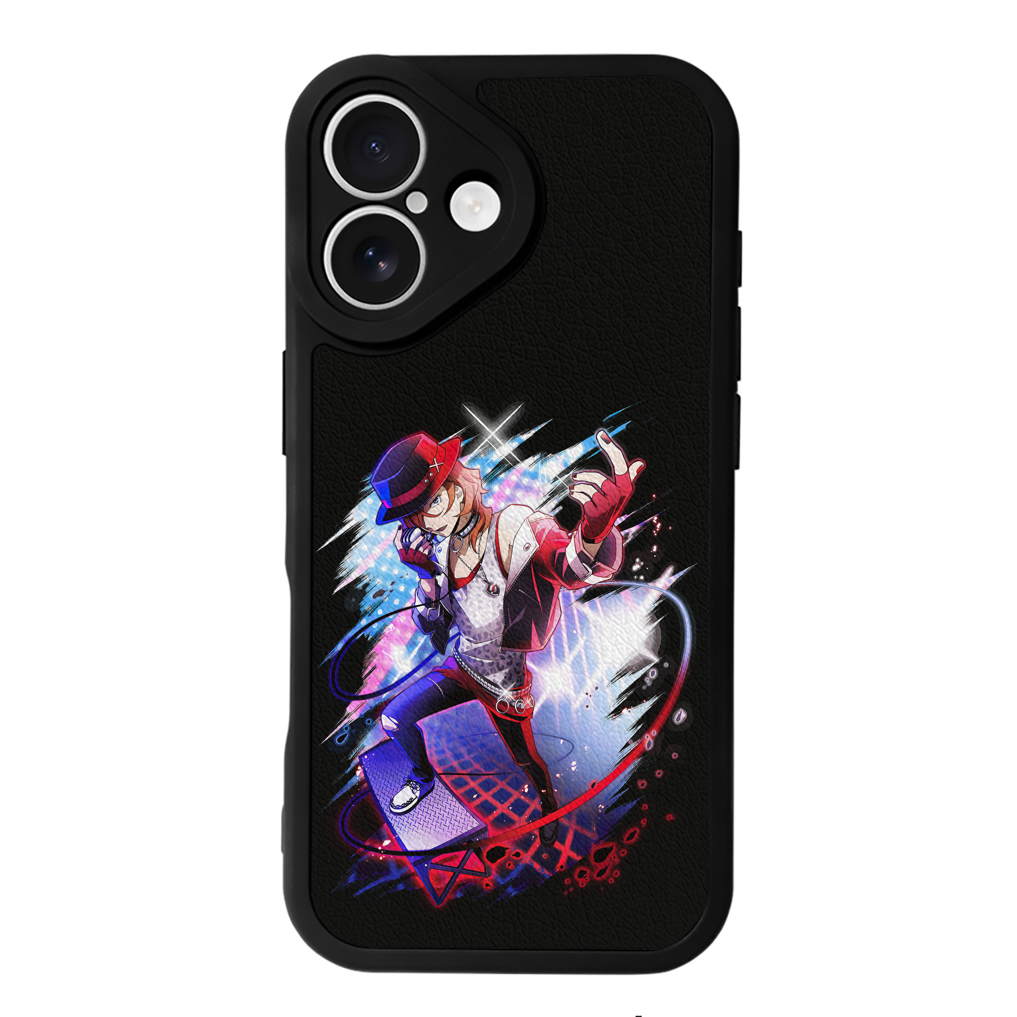（画像用） 文豪ストレイドッグス Bungo Stray Dogs 【iPhone 16シリーズ対応】シリコンスマホケース（レザー調） 材質：シリコン